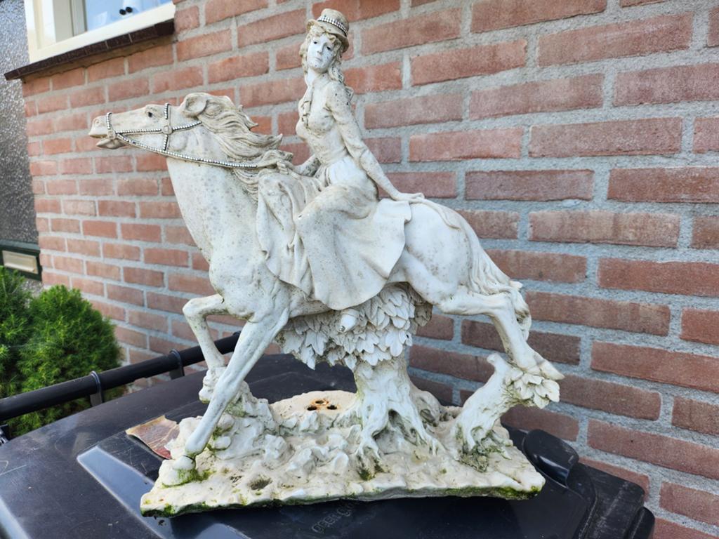 Dame op paard, Ophalen of Verzenden