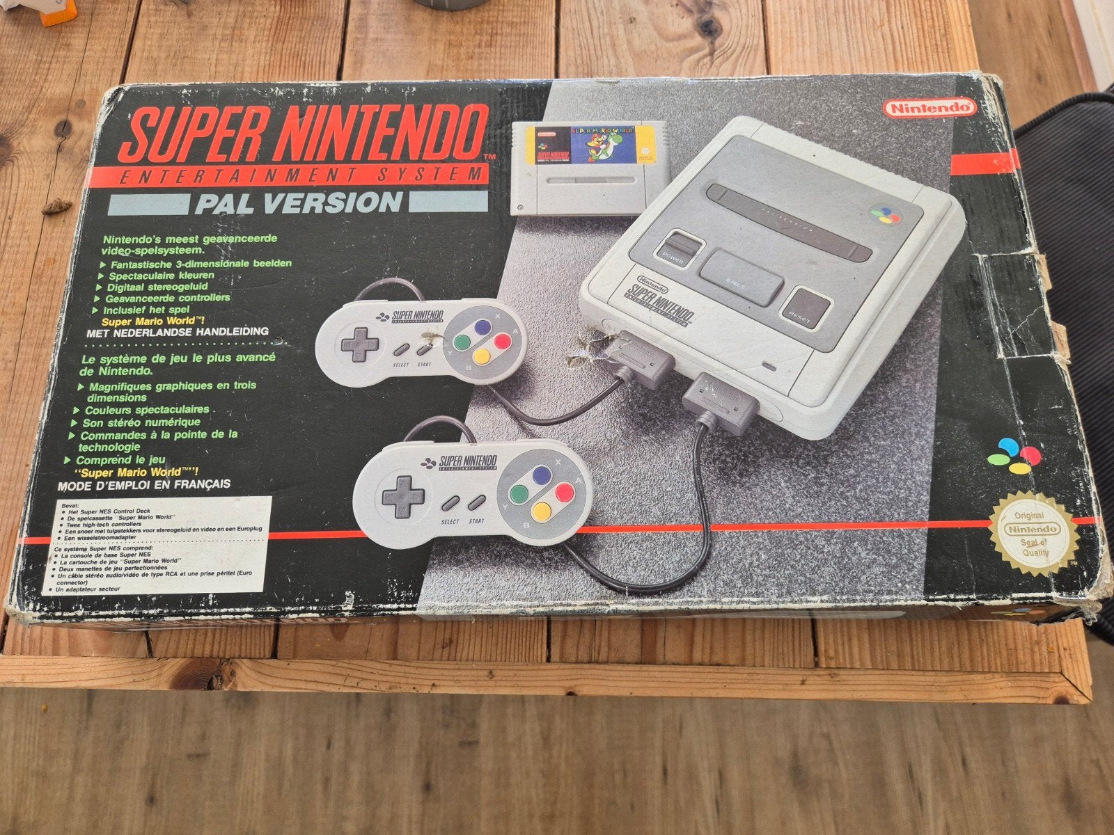 Super Nintendo Entertainment System (SNES) PAL met doos, Spelcomputers en Games, Ophalen of Verzenden, Gebruikt, Met 2 controllers