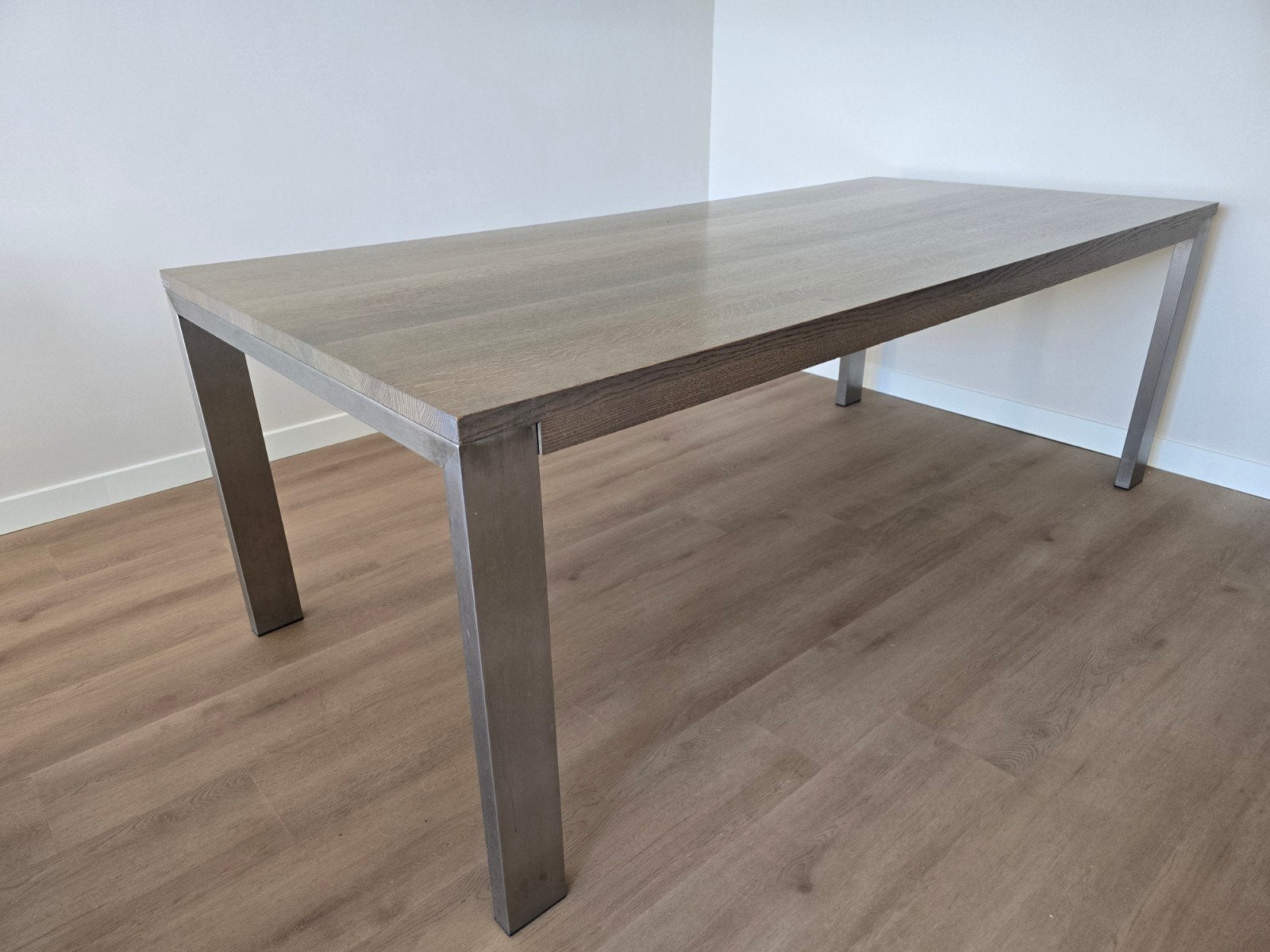 Bert Plantagie E Bridge massief eiken eettafel 220x100 cm, Huis en Inrichting, Tafels | Eettafels, Ophalen, 100 tot 150 cm, 200 cm of meer