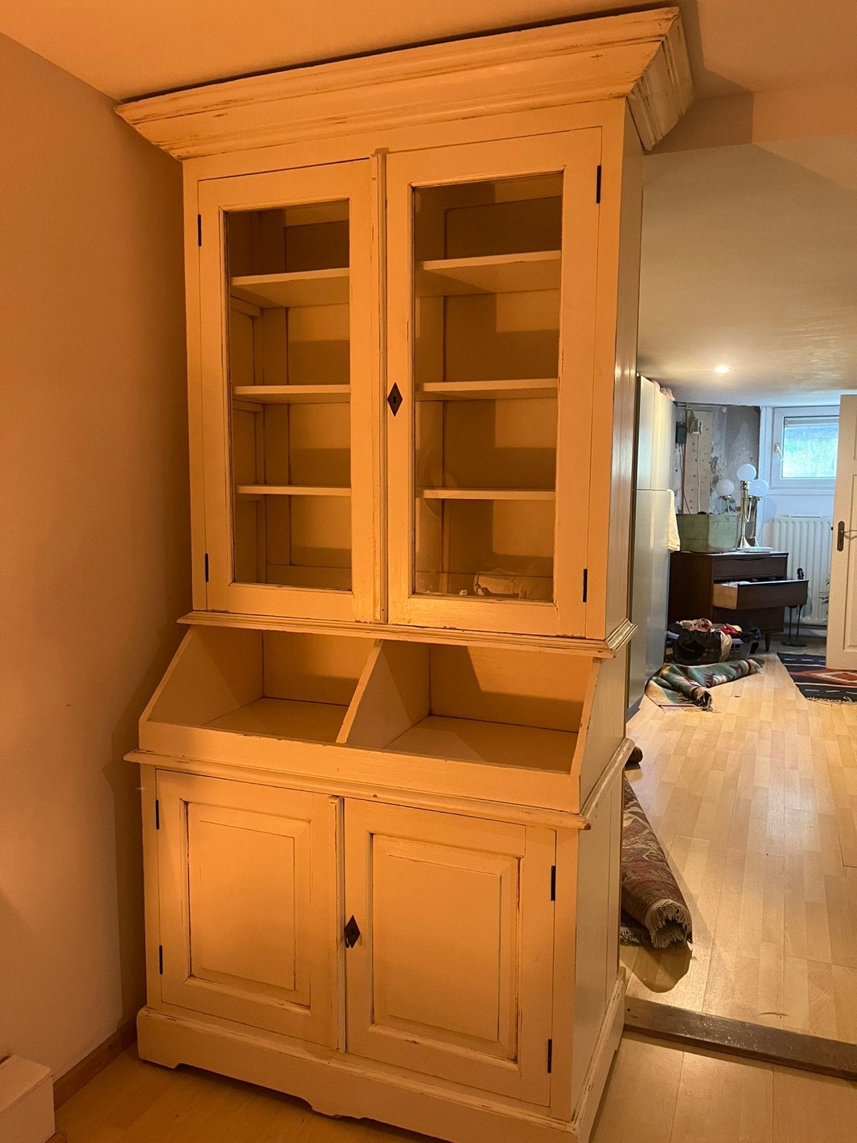 Oude houten buffetkast, Huis en Inrichting, Kasten | Buffetkasten, Ophalen, Gebruikt, 100 tot 150 cm, Minder dan 100 cm
