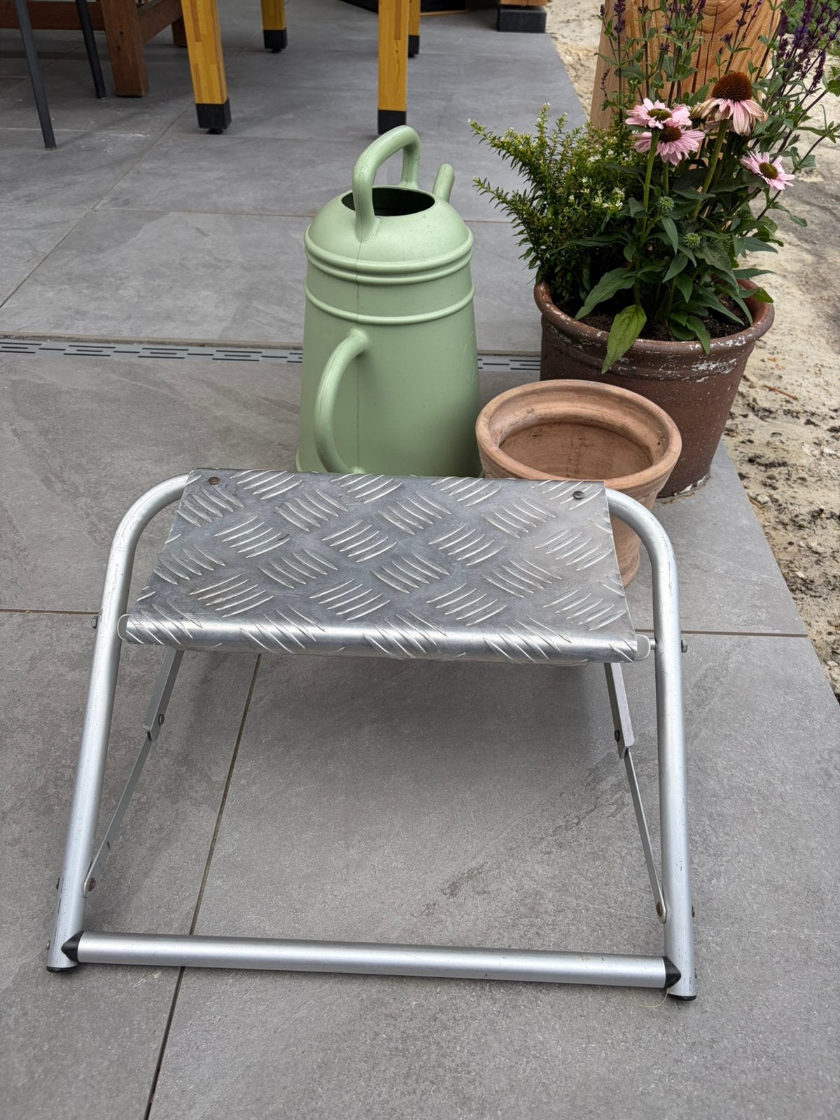 Opvouwbaar aluminium krukje/opstapje/keukentrap, Ophalen of Verzenden, Gebruikt