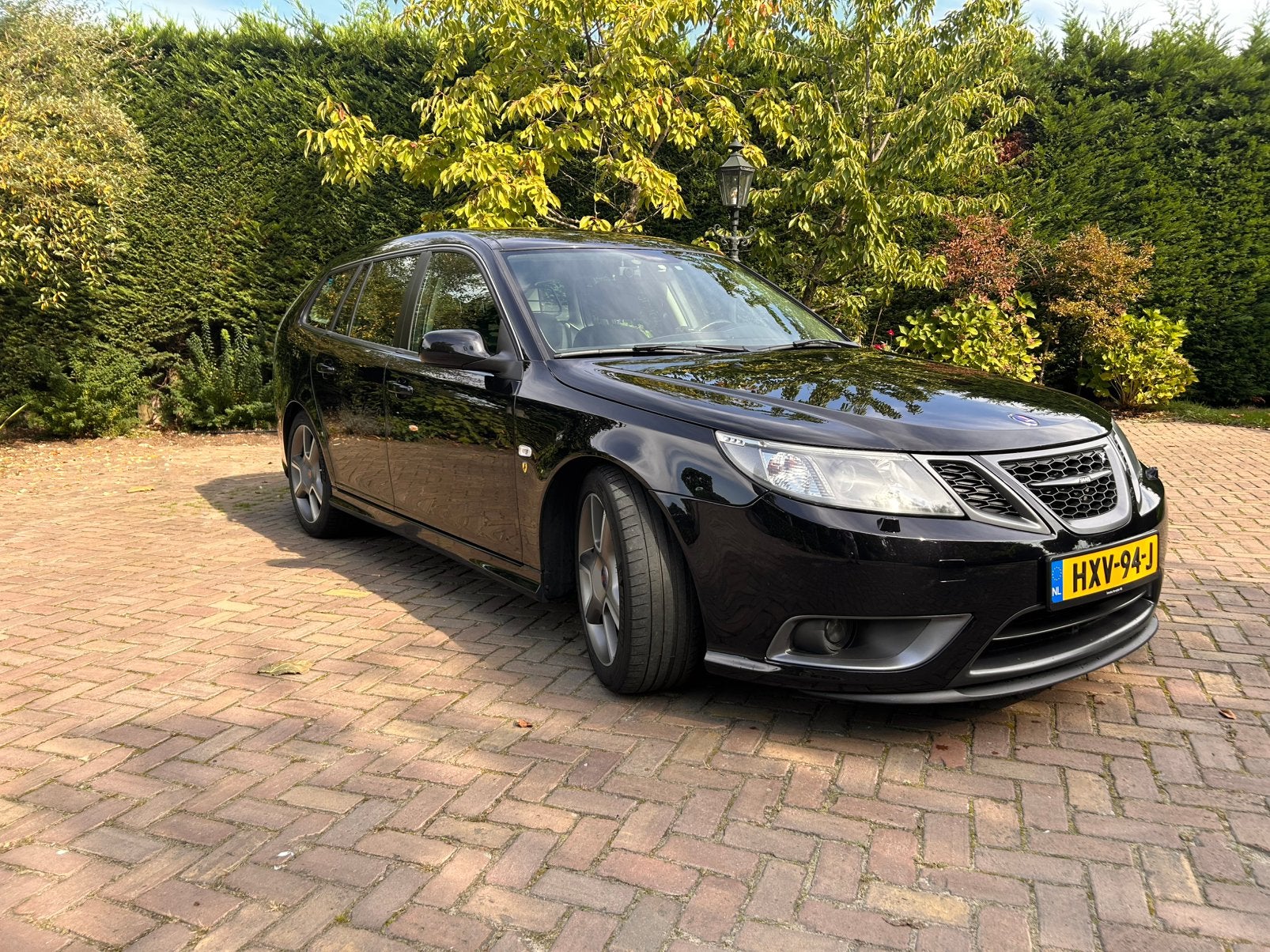 Collectors-item Saab 9-3 TurboX 2.8 T V6  2008 Zwart, Auto's, Automaat, Zwart, Zwart, Stationwagon