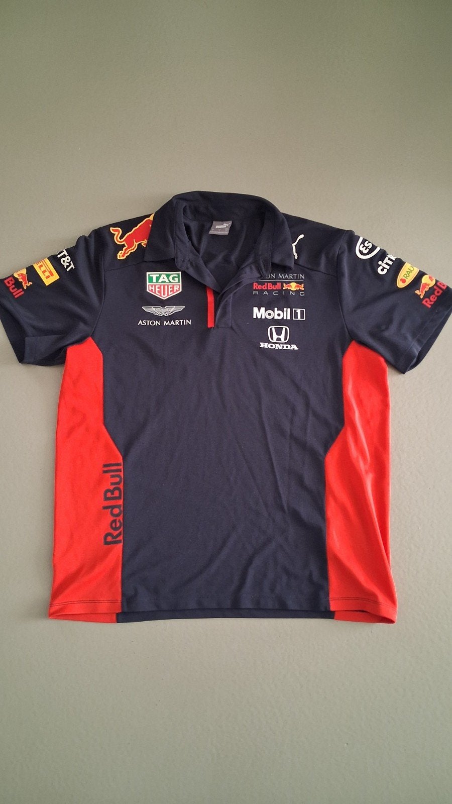 Red bull formule 1 polo shirt, Ophalen, Blauw, Zo goed als nieuw, Puma