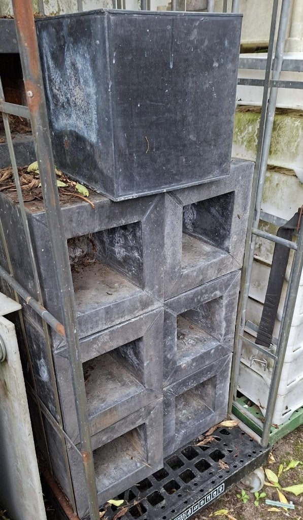 15 zinken bloembakken, Ophalen, Gebruikt, Minder dan 30 cm, Minder dan 60 cm