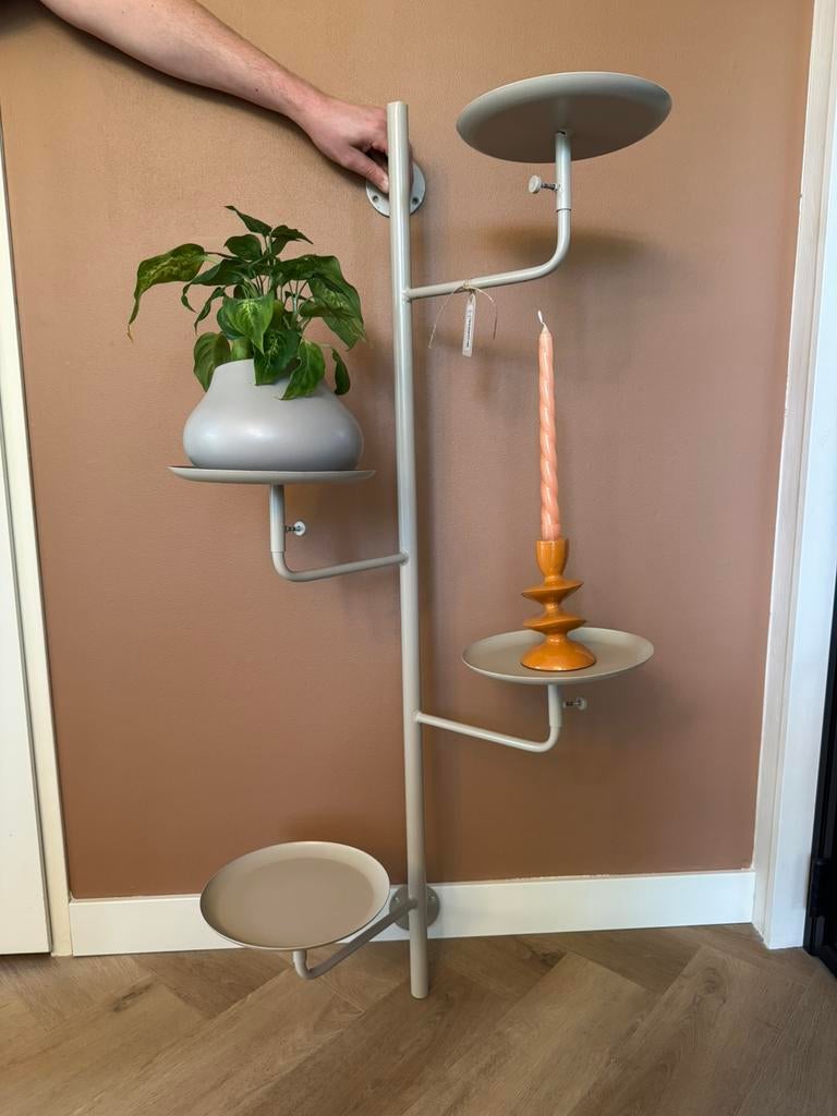 Design wandrek met 4 plateaus – zandkleur – nieuwstaat, Ophalen, Nieuw