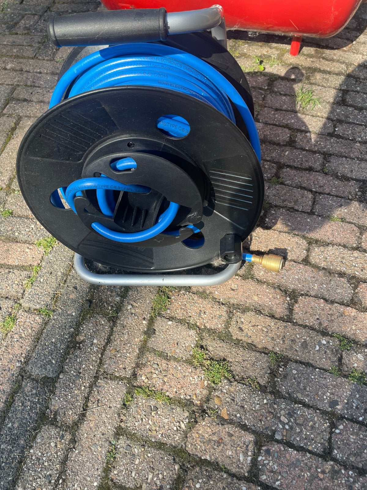 Parkside Druk-luchtslanghaspel 20m - Zo goed als nieuw, Doe-het-zelf en Verbouw, Compressors, Ophalen, 10 bar of meer, Zo goed als nieuw