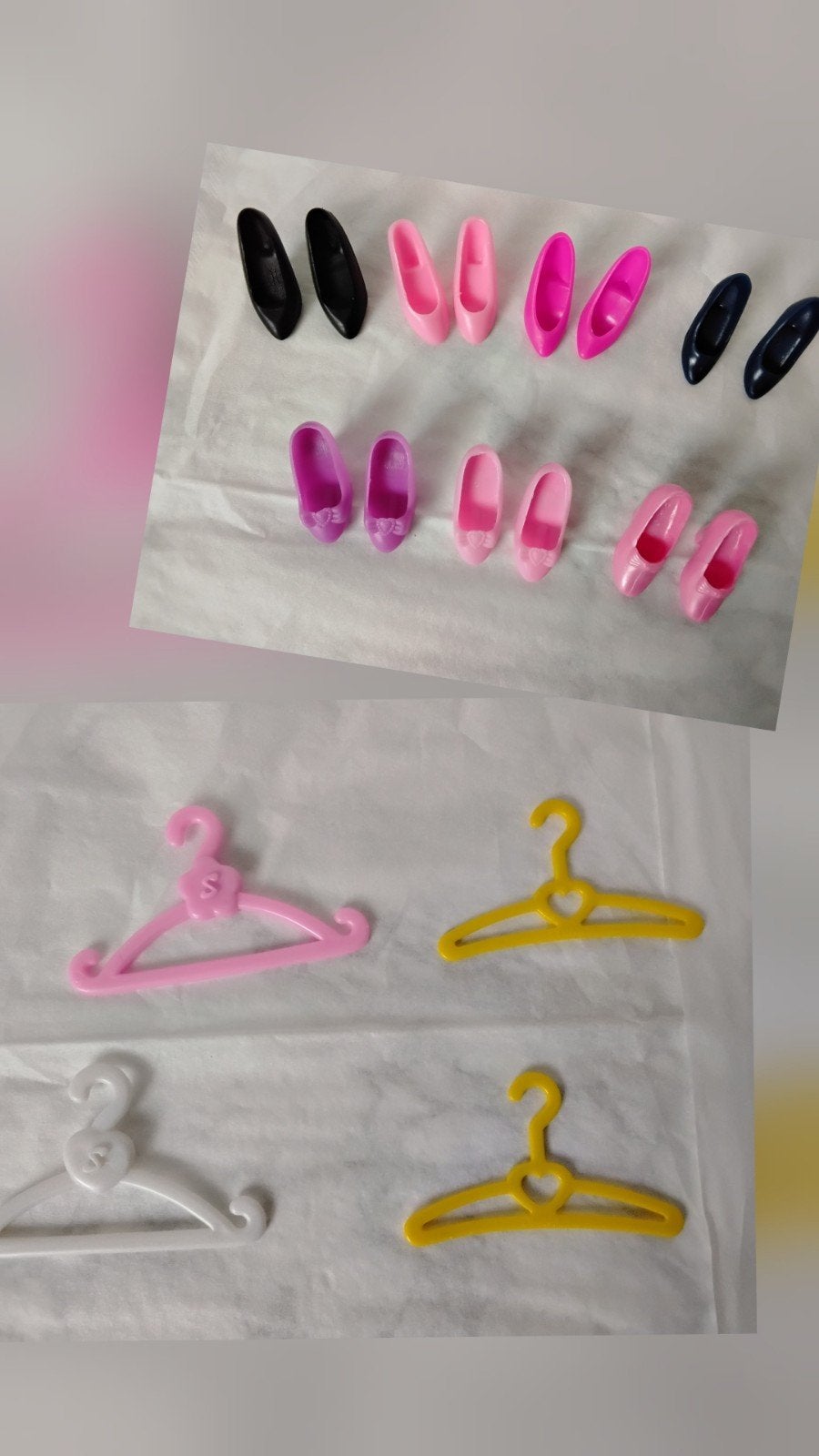 Schoentjes Kledinghangers Poppen Barbie Diversen Pumps, Ophalen of Verzenden, Gebruikt, Accessoires