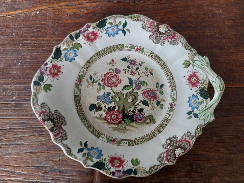 Antiek serveerbord Charles Meigh Staffordshire 1840-1860, Ophalen