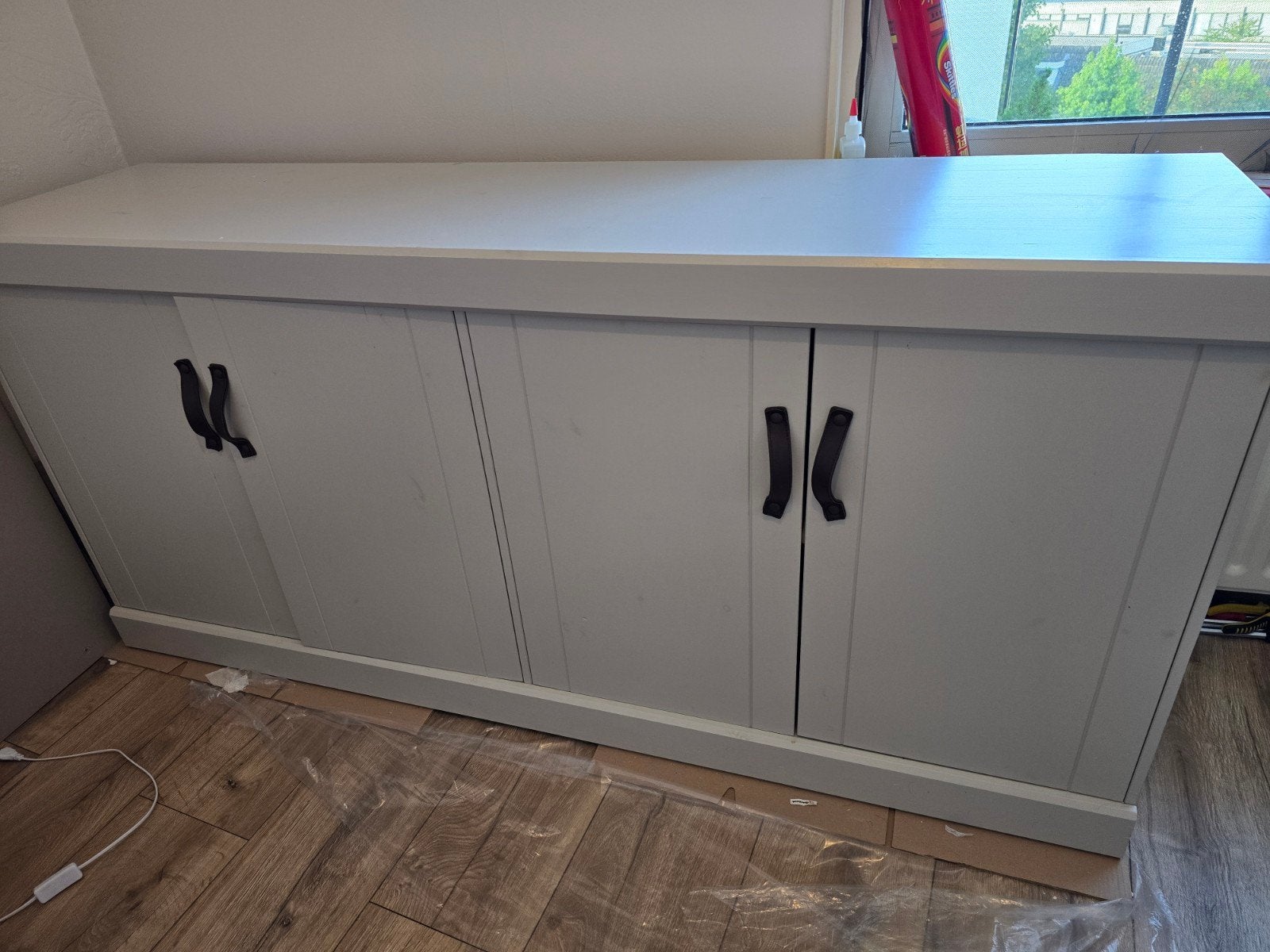 WOOOD dressoir Bold - mistwit - 85x180x46 cm, Ophalen, Gebruikt, 150 tot 200 cm, Modern