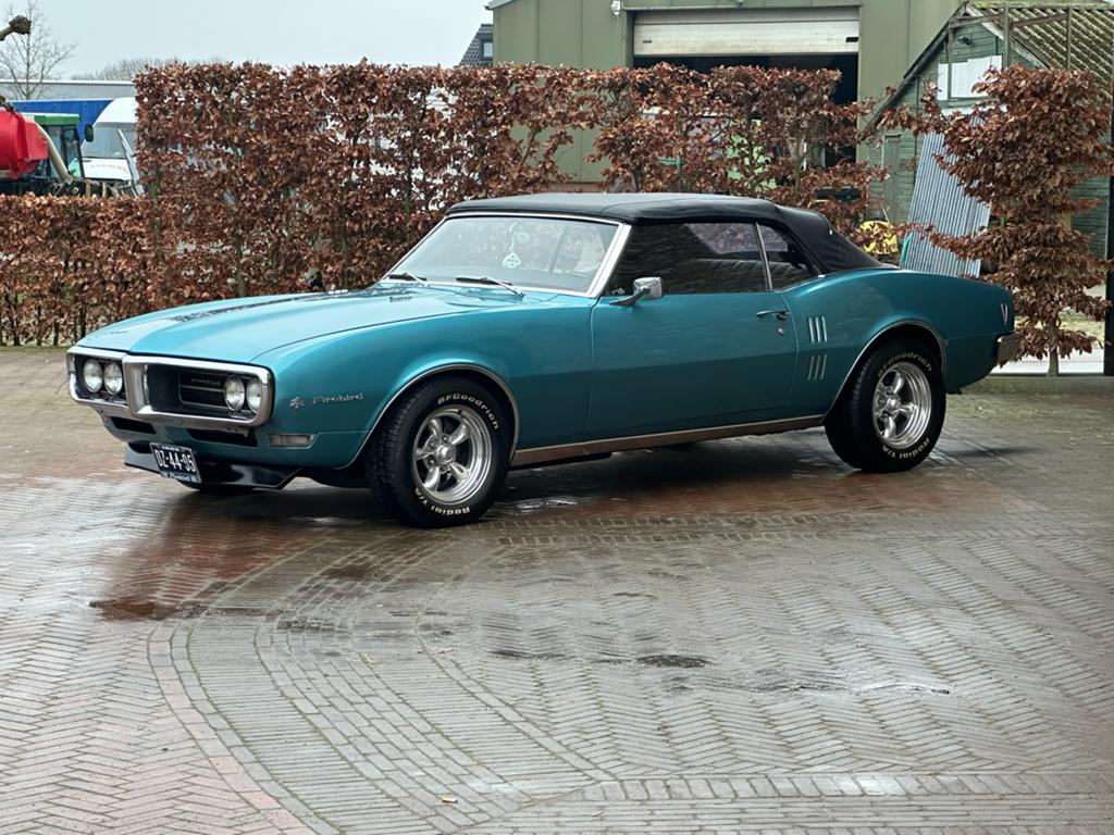 Hele mooie 68 er Firebird Cabrio, Auto's, Pontiac, Achterwielaandrijving, Zwart, Cabriolet, Blauw