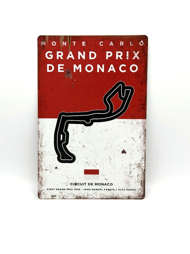 Grand Prix van Monaco bord - Formule 1 Ferrari RedBull F1 ., Verzenden, Nieuw, Reclamebord