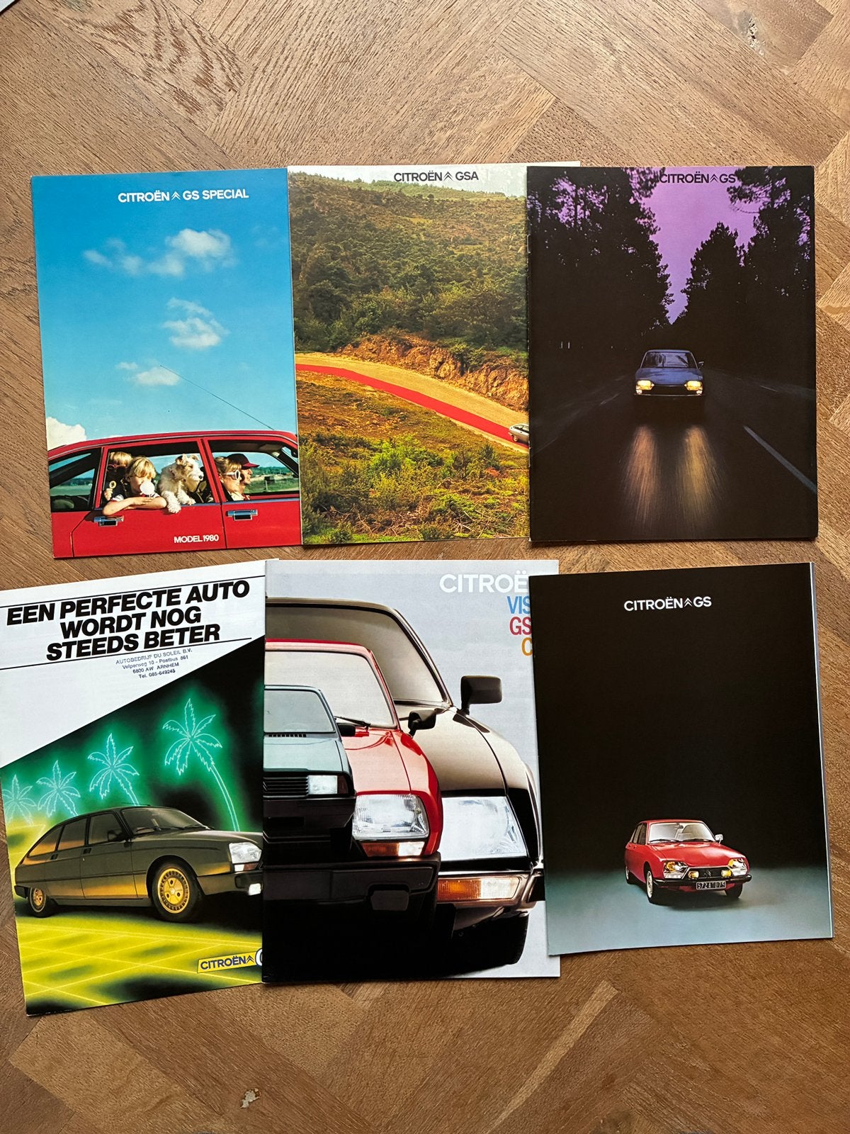Citroën GS / GSA brochures - 6 stuks, Verzenden, Zo goed als nieuw, Citroën