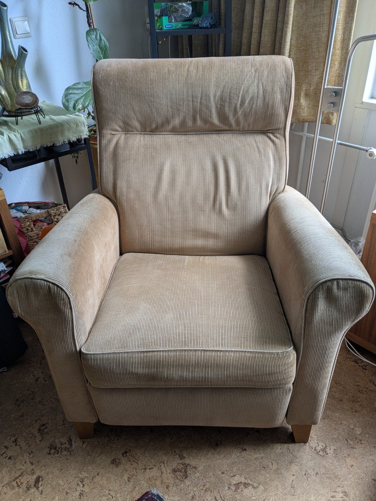 Beige Ikea relaxstoel Muren, Ophalen, Gebruikt, Stof, 75 tot 100 cm