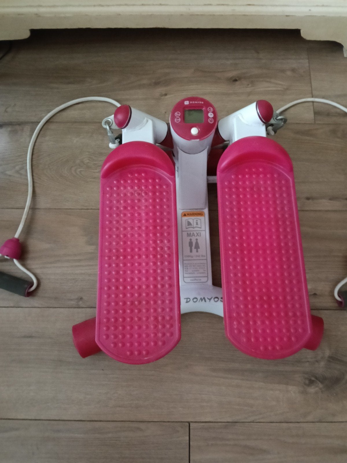 Roze Domyos step apparaat/ stepper., Ophalen, Zo goed als nieuw, Armen, Stepbank
