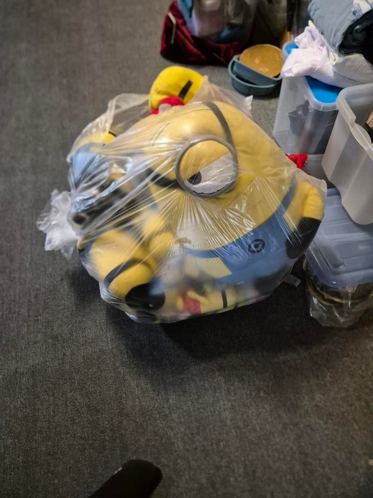 Grote zak met minion knuffels, Ophalen, Zo goed als nieuw, Overige typen, Middelgroot (20 tot 80 cm)