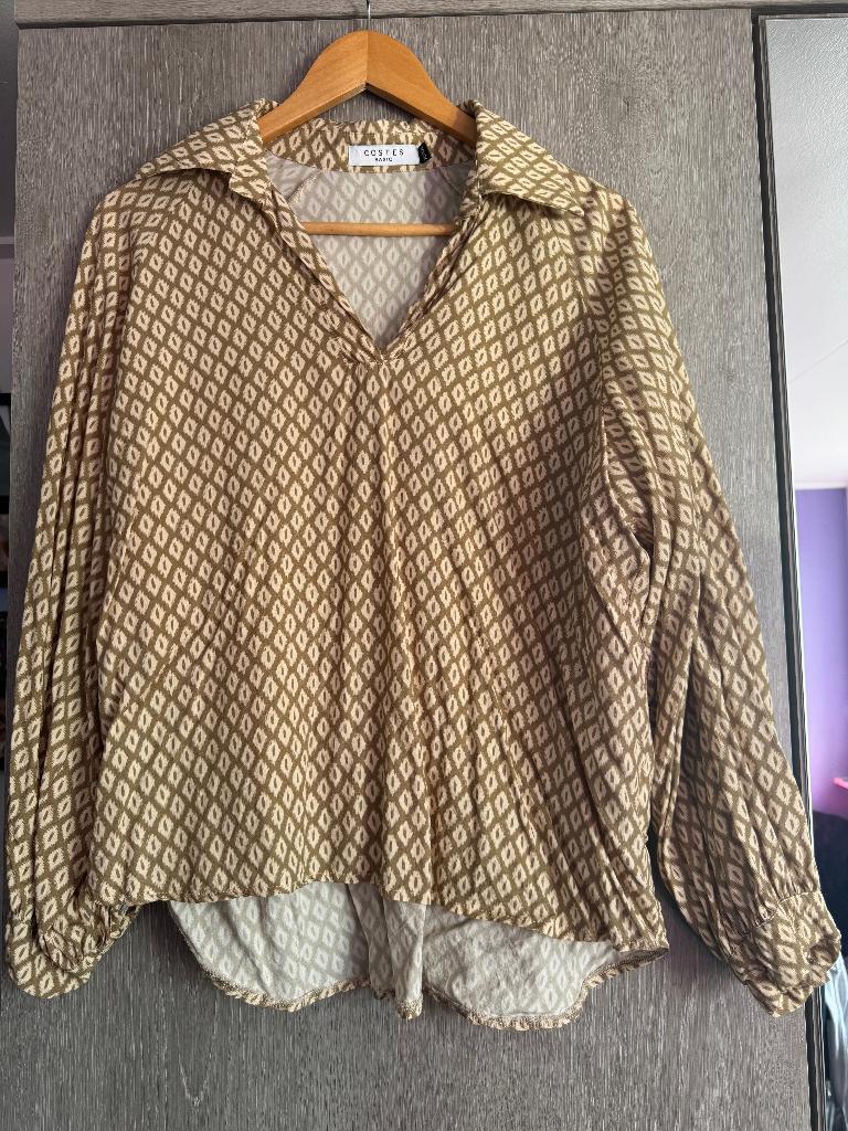 zgan biege blouse Costes, Overige kleuren, Maat 46/48 (XL) of groter, Ophalen of Verzenden, Zo goed als nieuw