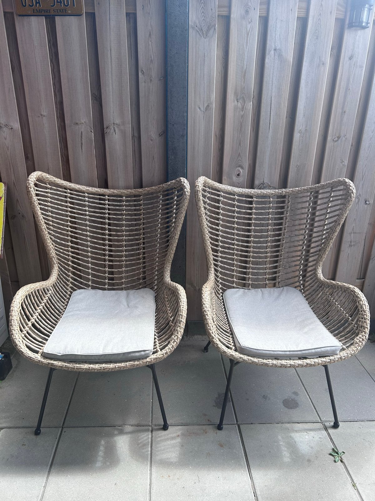 Karwei Bobbi tuinstoelen set - Apeldoorn, Ophalen, Zo goed als nieuw, Wicker