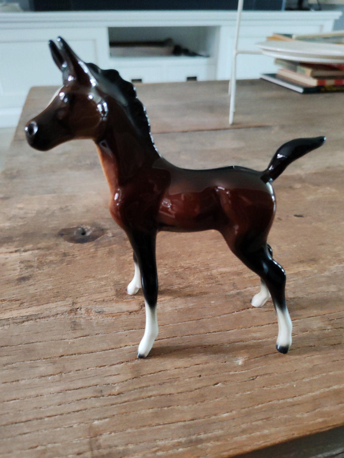 Vintage Goebel Porseleinen Veulen - Jaren '60 - 16 cm, Antiek en Kunst, Ophalen of Verzenden