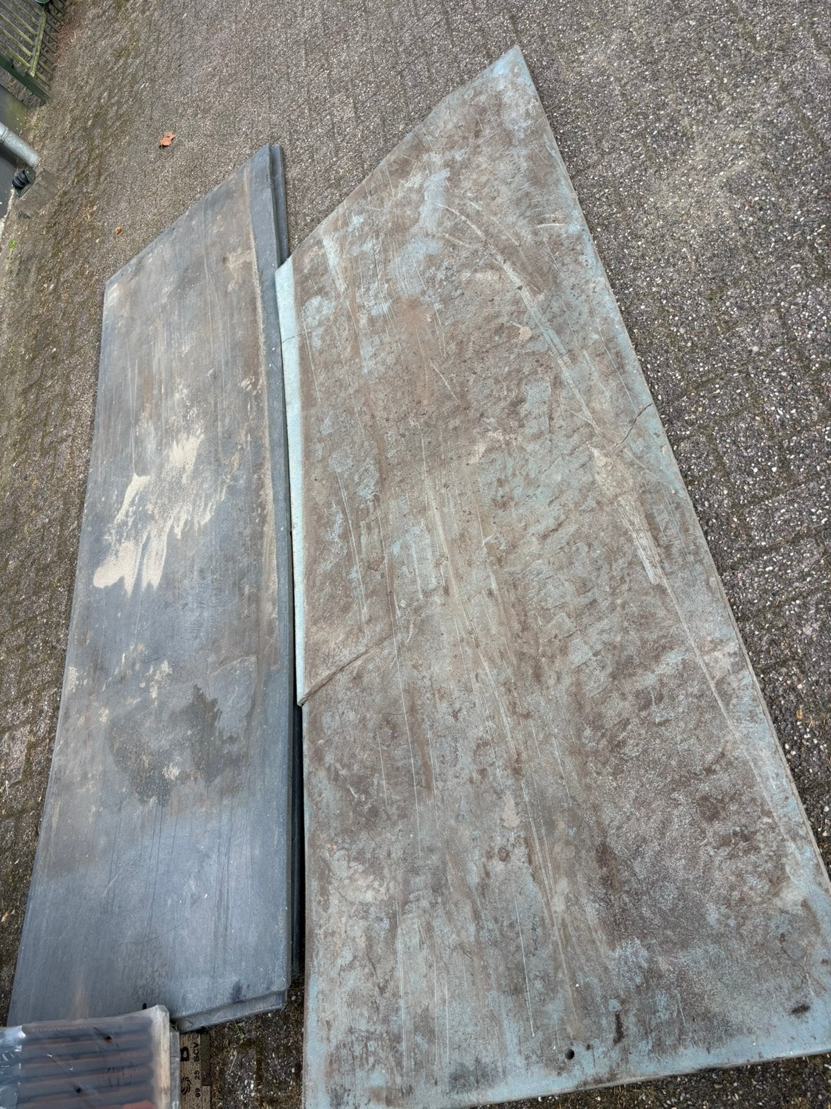 5 kunststof rijplaten, Ophalen, Gebruikt