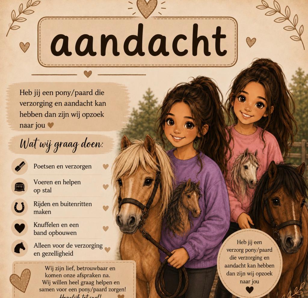 Wij zoeken een verzorg pony, Verzenden, Nieuw