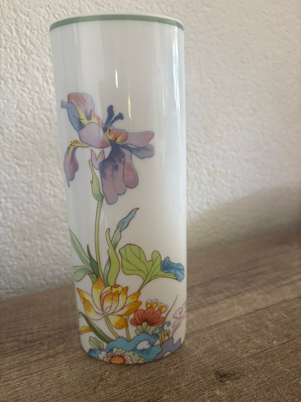 Georges Boyer Limoges Porseleinen Vaas met Bloemen, Ophalen of Verzenden