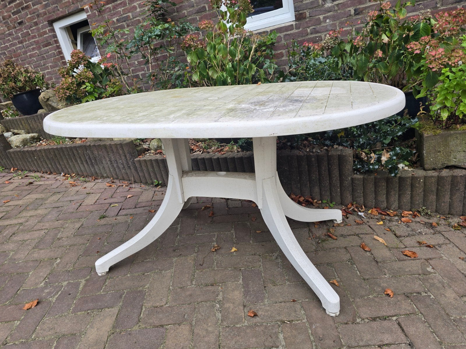 eet tafel kunstof, Ophalen of Verzenden, Gebruikt, Rechthoekig, Plastic