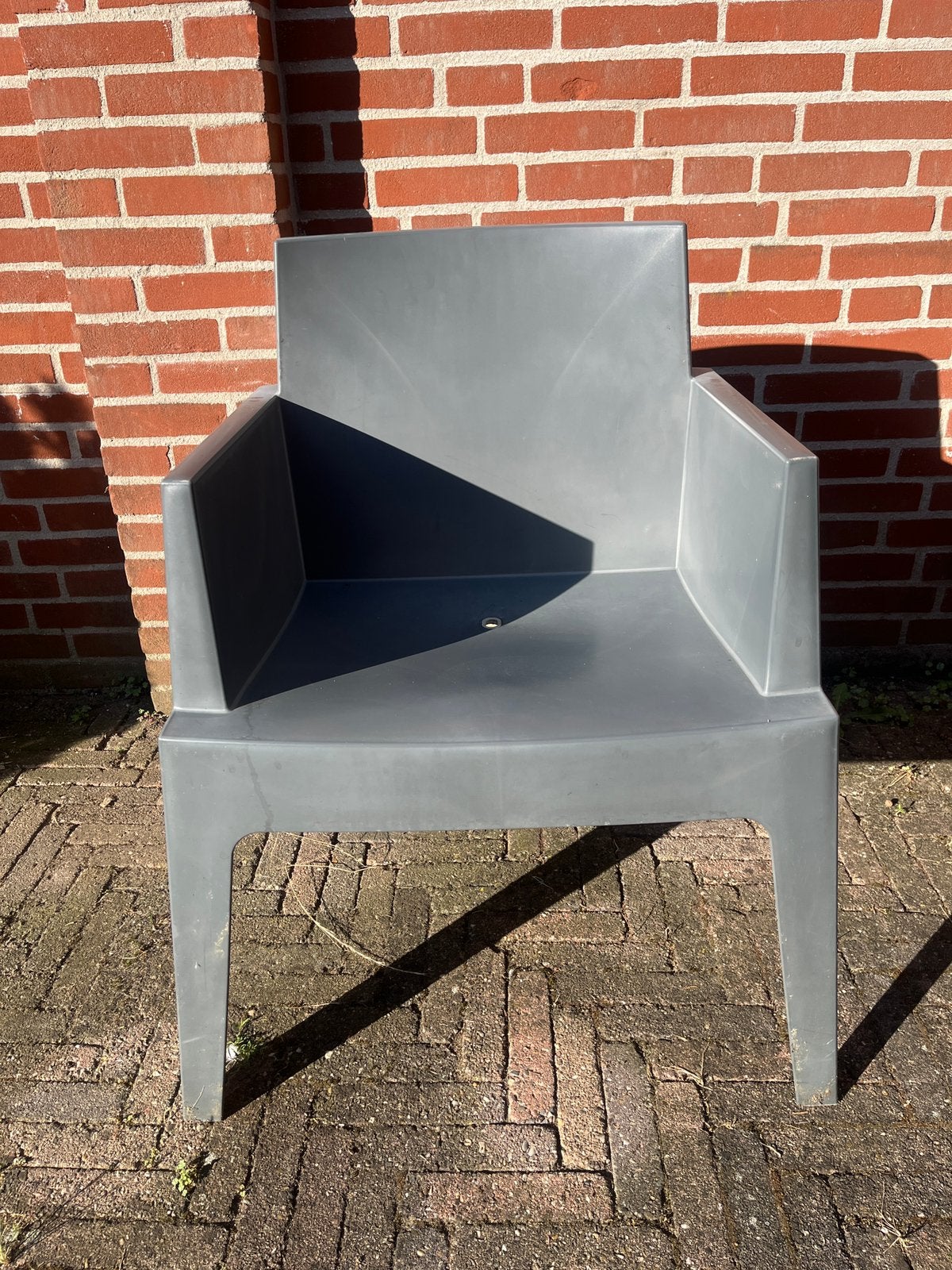 Tuinstoelen box stoel 6 stuks, Tuin en Terras, Tuinstoelen, Ophalen, Zo goed als nieuw, Kunststof