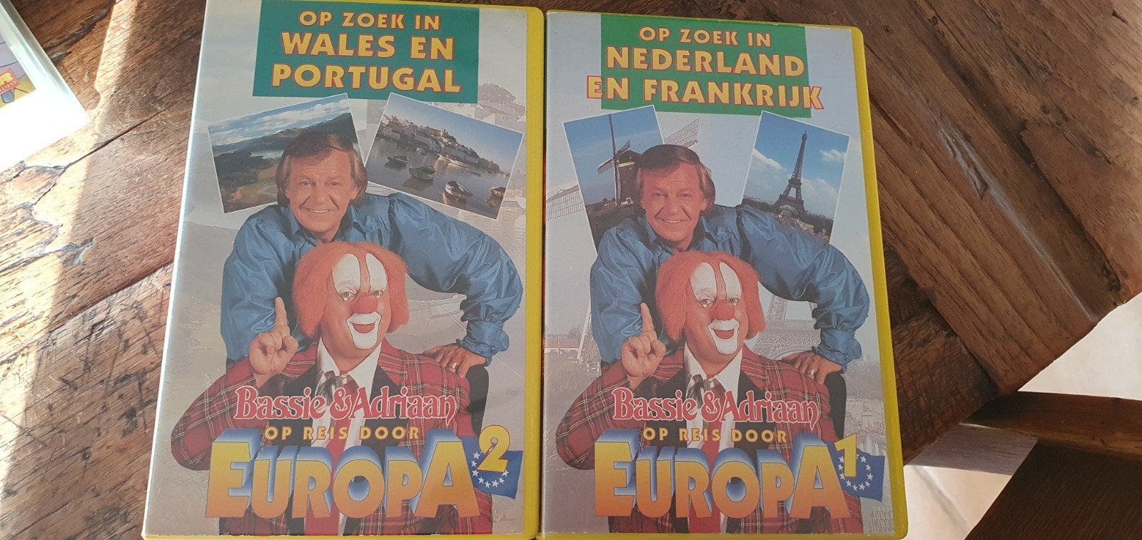 Bassie en Adriaan CNR videoband op reis door Europa  1 en 2, Cd's en Dvd's, Gebruikt, Alle leeftijden, Kinderprogramma of -film