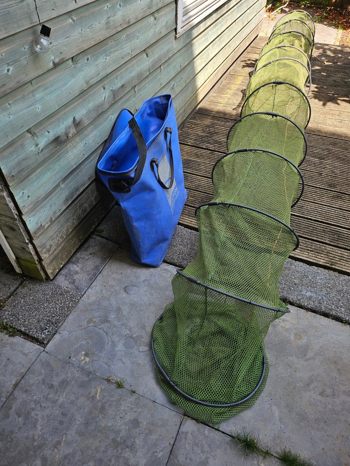 Leefnet met tas, Ophalen, Net of Fuik
