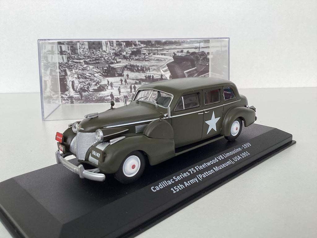 Cadillac Series 75 Fleetwood V8 (1939) USA Army 1:43 NIEUW, Ophalen of Verzenden, Nieuw, Auto, Overige merken