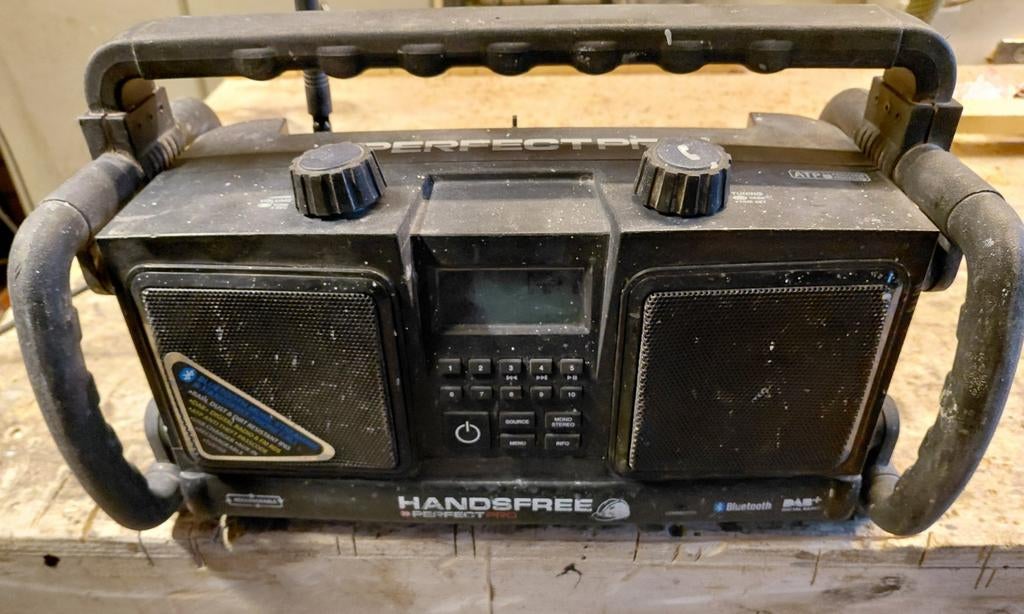 Perfect pro handsfree bouwradio, dab, bluetooth, Doe-het-zelf en Verbouw, Ophalen of Verzenden