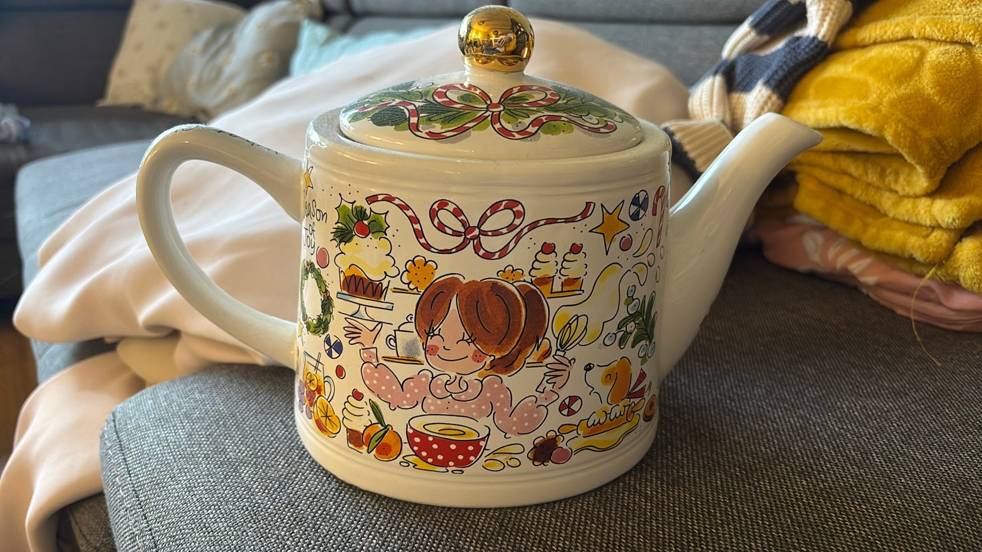 Blond Amsterdam - Theepot - Kerst, Blond Amsterdam, Overige typen, Ophalen of Verzenden, Zo goed als nieuw