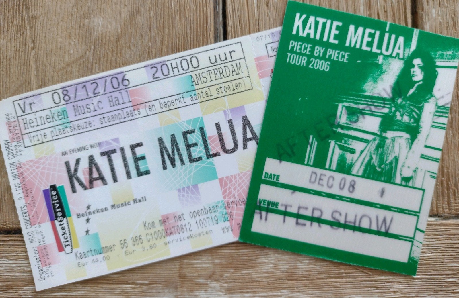 Katie Melua Piece by Piece Tour 2006 - memorabilia, Ophalen, Gebruikt, Foto of Kaart