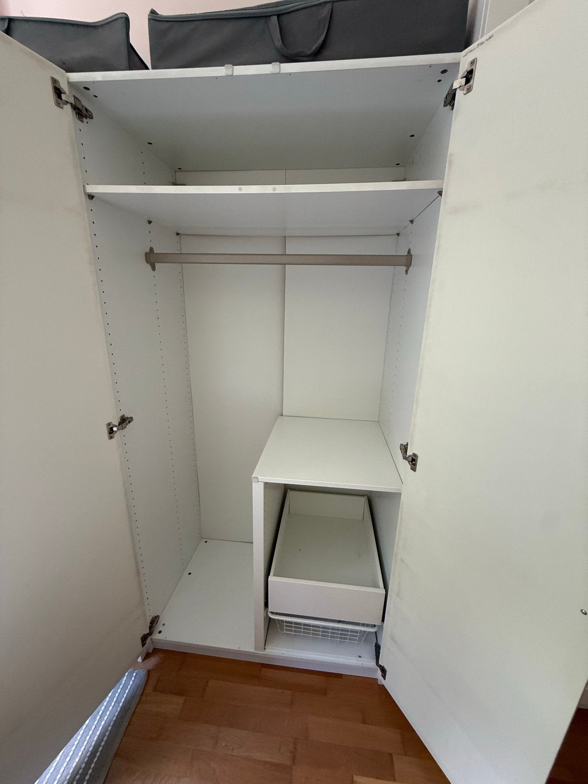 2x IKEA PAX Kasten met glanzend witte deuren, Ophalen, Gebruikt, 100 tot 150 cm, 200 cm of meer