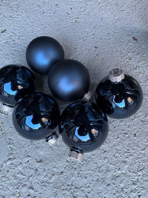 6 blauwe kerstballen, Diversen, Ophalen of Verzenden