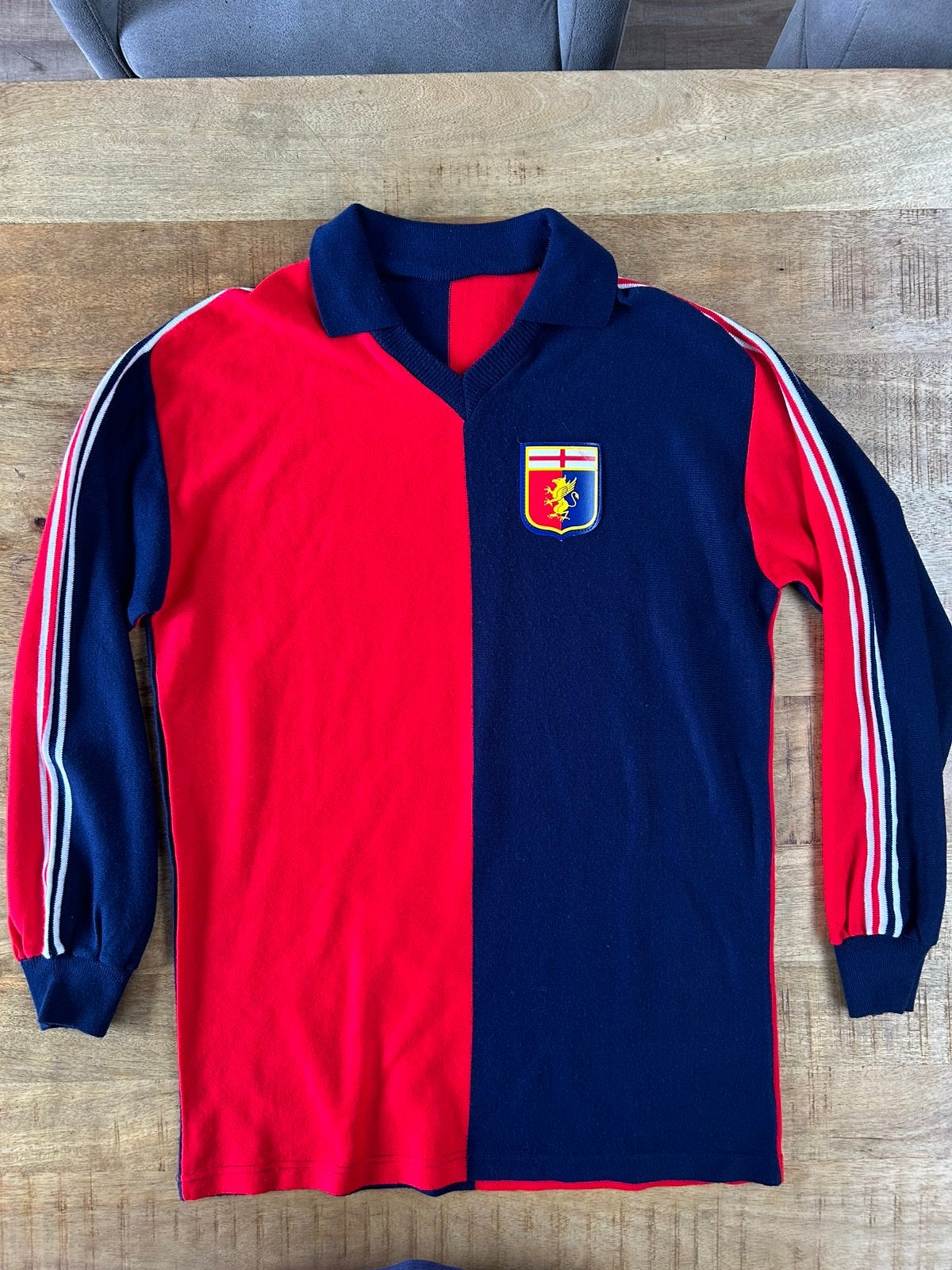 Genoa cfc vintage voetbalshirt L, Maat L, Ophalen of Verzenden, Gebruikt, Shirt