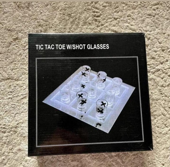 Tic Tac Toe Shotglazen Spel – Nieuw in verpakking, Ophalen of Verzenden, Nieuw, Overige typen