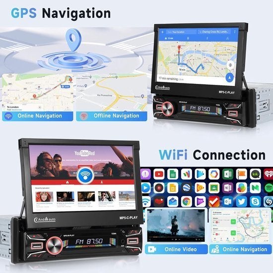 Autoradio 1 Din – Android Radio – Carplay Radio, Corvance B.V., Verzenden, Nieuw, Corvancebol@gmail.com