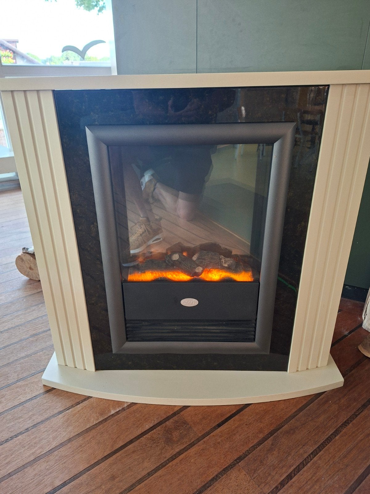 EWT Elektrische haard - Sfeervolle warmte voor uw huis, Ophalen, Gebruikt, Vrijstaande haard, Elektrische haard