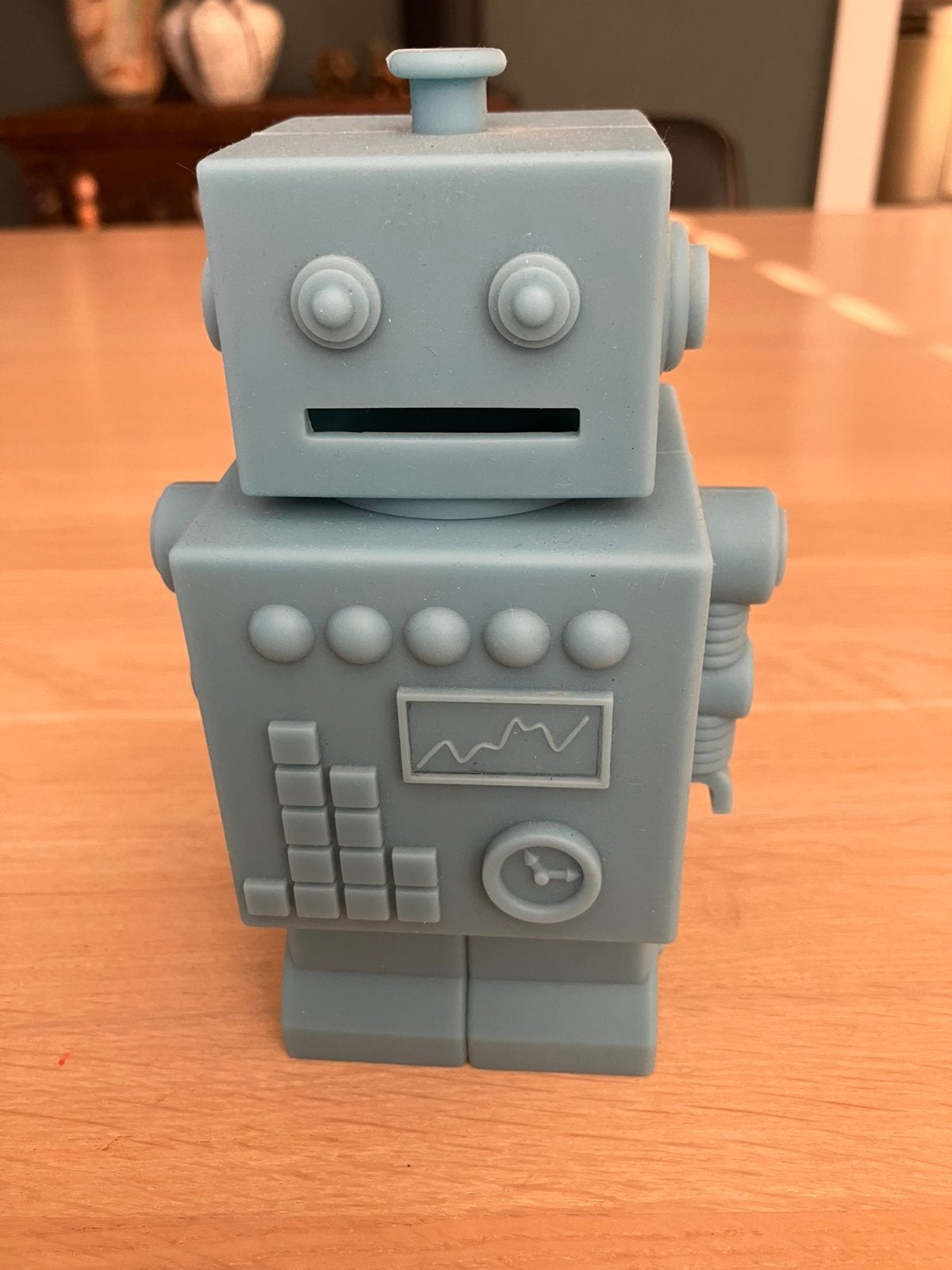 Rubber robot spaarpot KG design Sweden, Ophalen of Verzenden, Zo goed als nieuw, Steen, Aardewerk of Keramiek, Dier