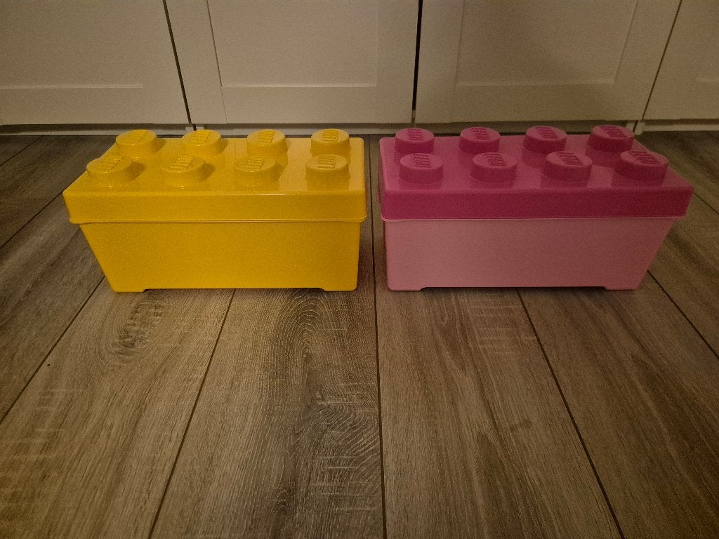 LEGO Brick 8 Opbergboxen + Ninjago Koffer – 3-delige set, Ophalen, Gebruikt, Accessoire, Lego