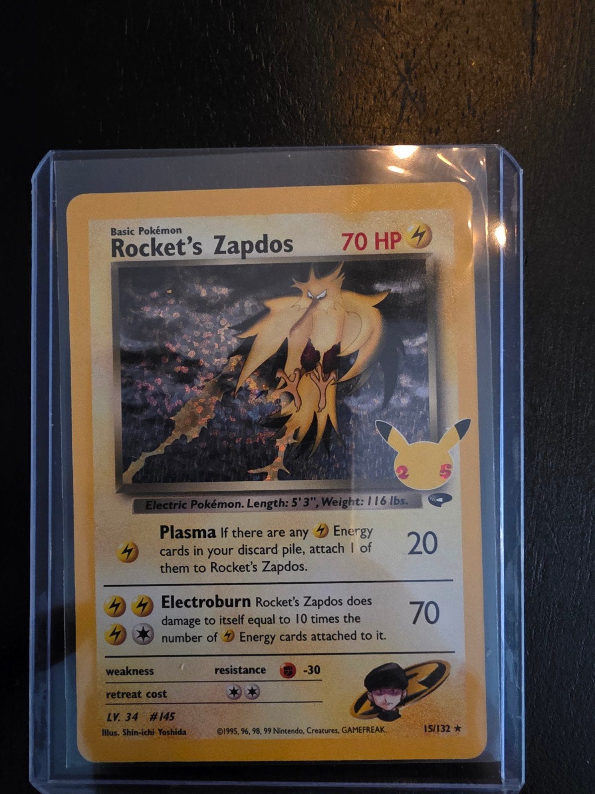 Pokémon Rocket's Zapdos 15/132 (Base Set 2) - Holo, Ophalen of Verzenden