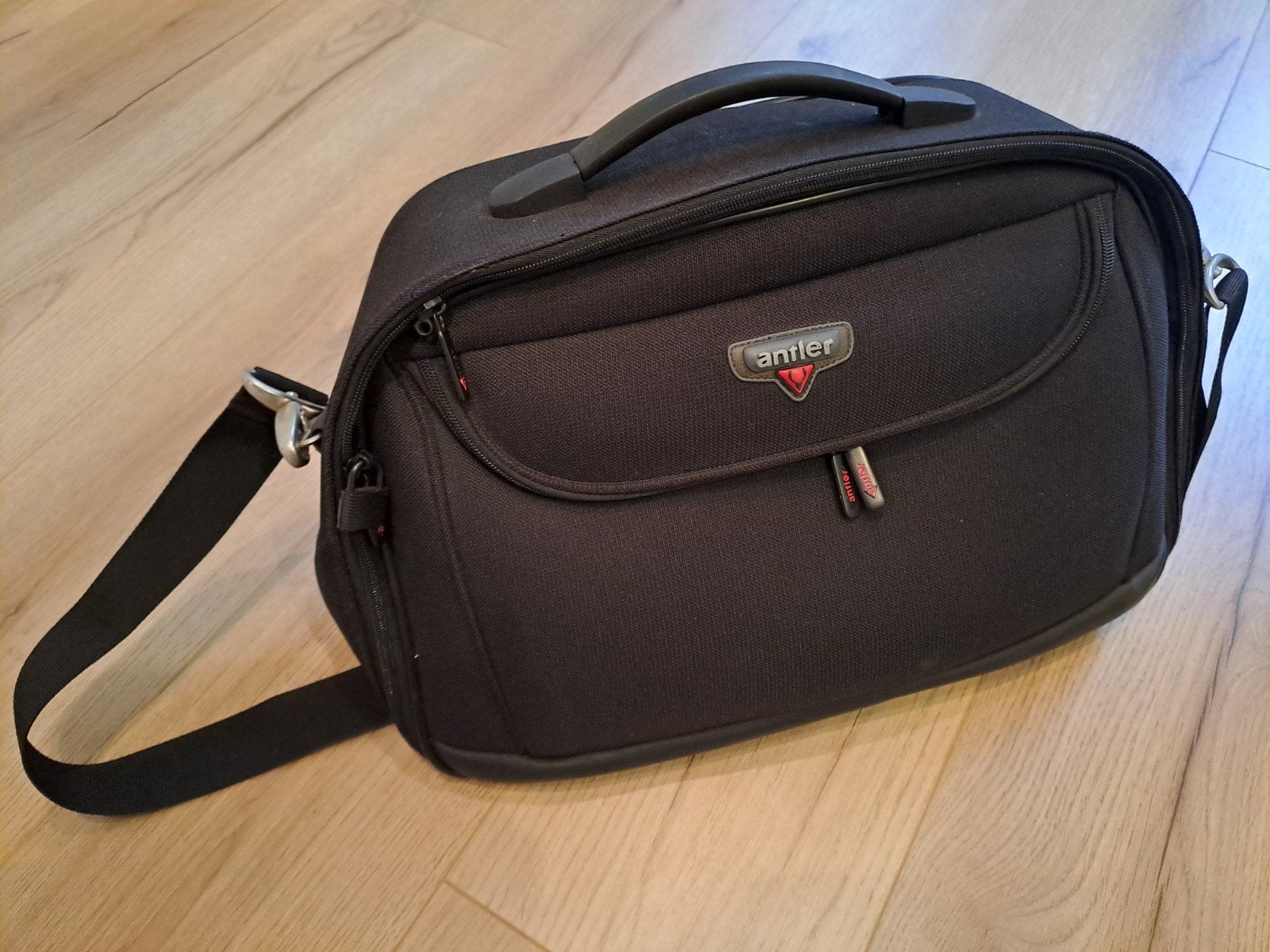 Koffertas Antler, reistas, handbagage, als nieuw, 30 cm of meer, Zwart, Minder dan 40 cm, Minder dan 35 cm