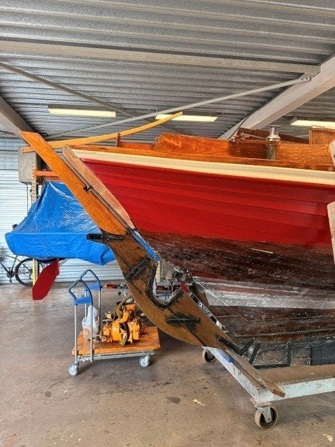 Klassieke houten zeilboot - Restauratieproject, Watersport en Boten, Ophalen, 6 meter of meer, Gebruikt, Minder dan 15 m²