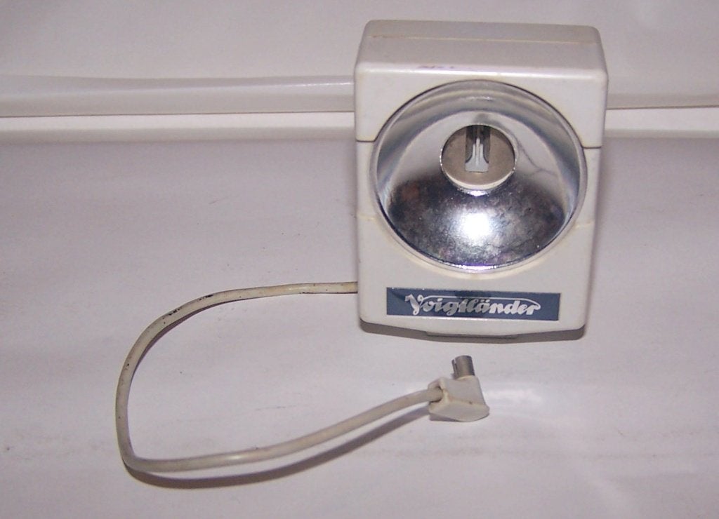 Vintage Voigtländer lampjesflitser. Izgs., Ophalen of Verzenden, 1940 tot 1960, Flitser