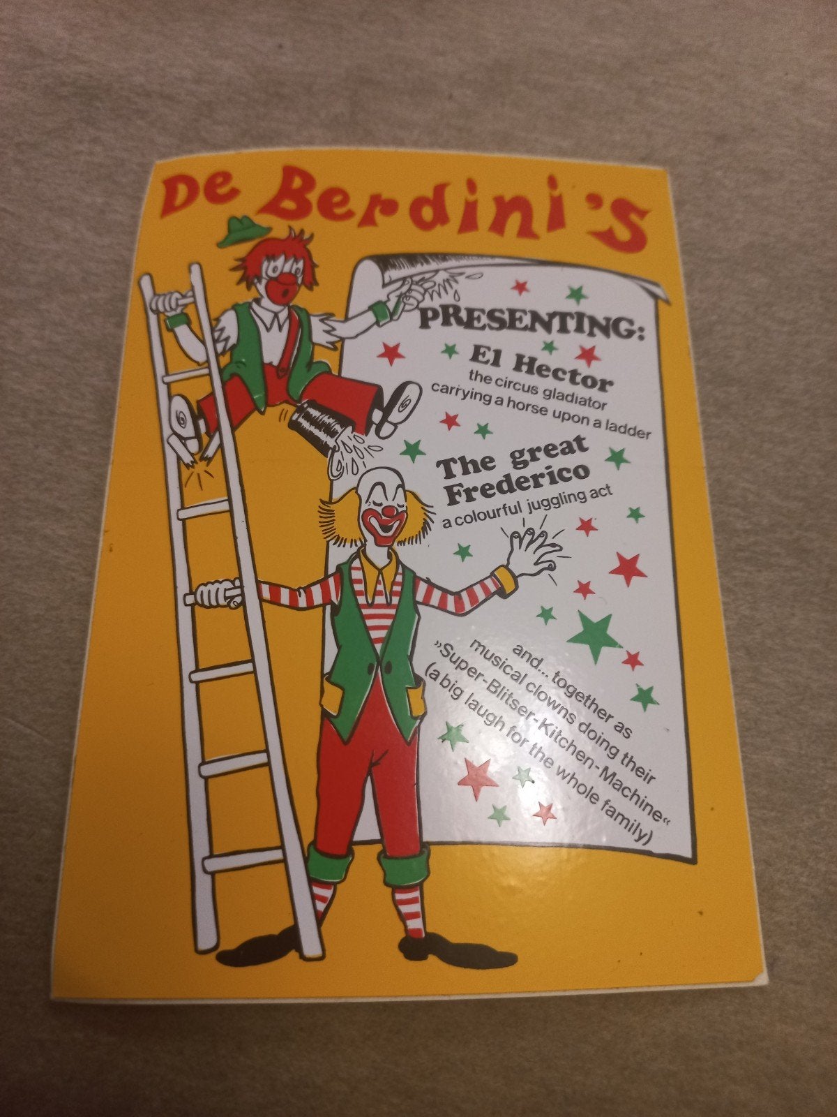 De Berdini's: Circus Humor en Verhalen, Ophalen of Verzenden