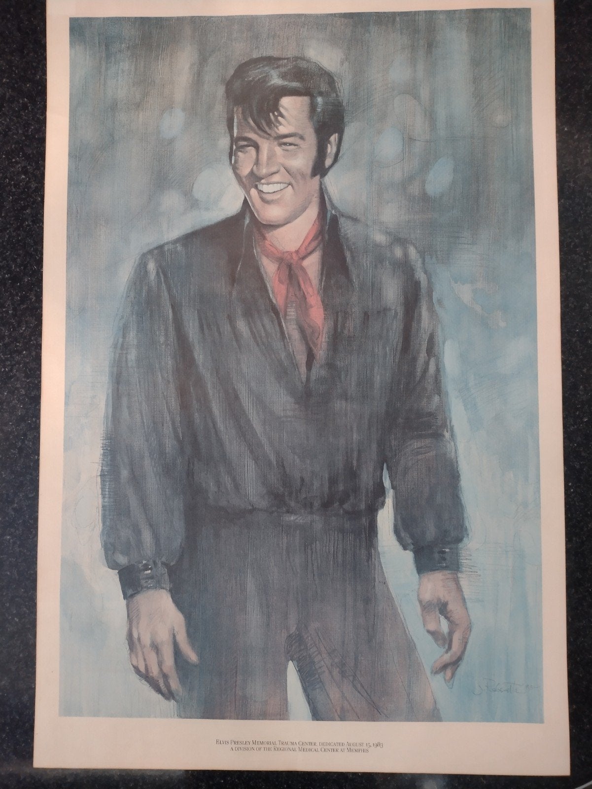Elvis Presley pooster., Ophalen of Verzenden