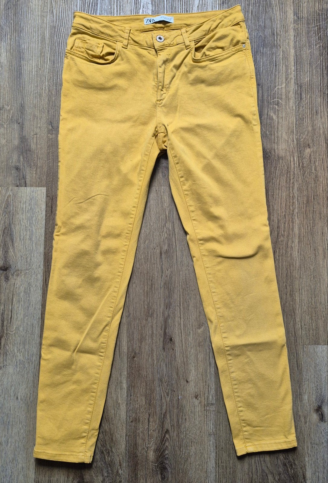 Zara mosterdgele skinny jeans maat 38, Ophalen of Verzenden, Zo goed als nieuw, Overige kleuren, W30 - W32 (confectie 38/40)