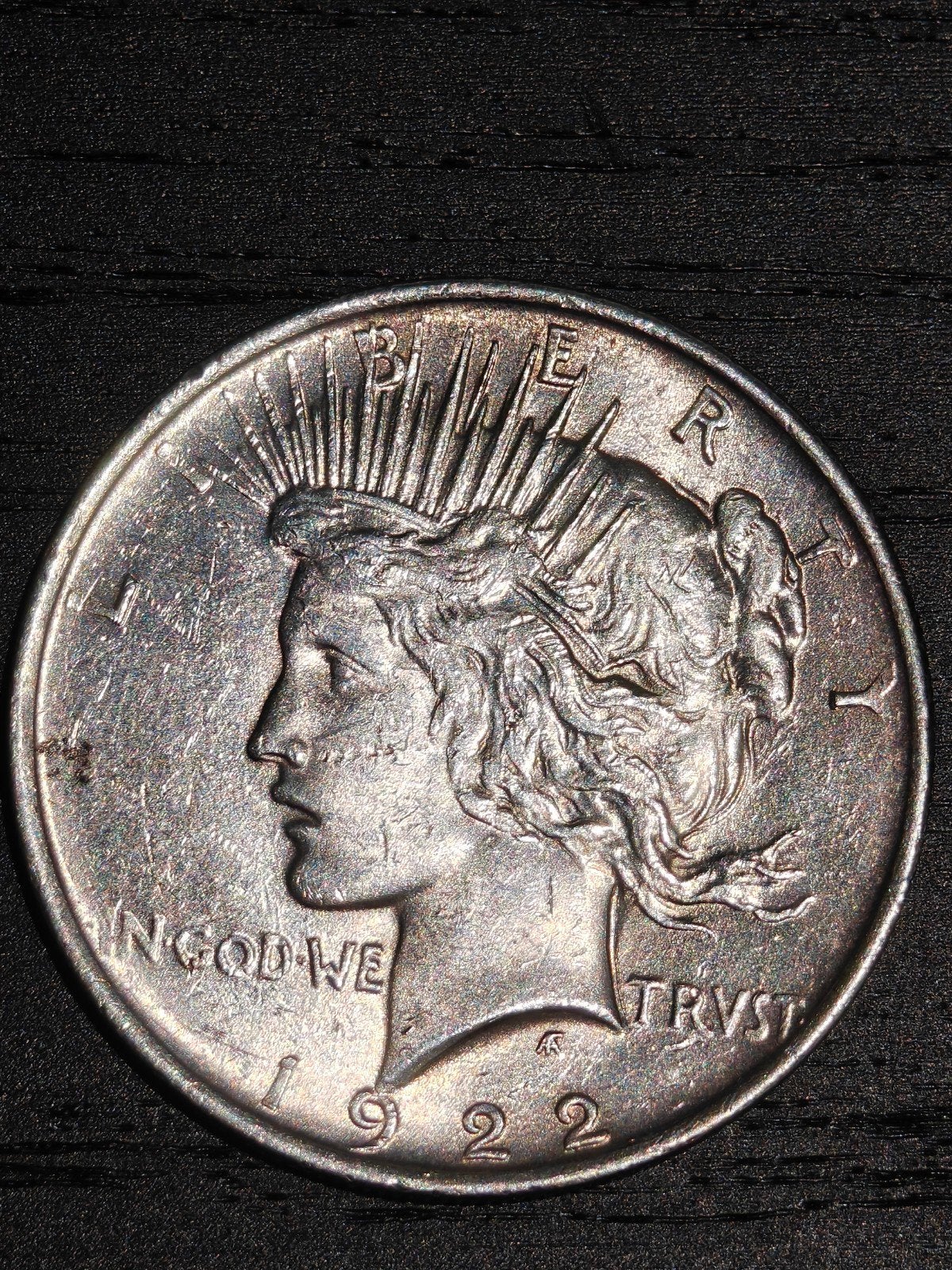 1922 Peace Dollar - Zilveren Amerikaanse Munt #2, Ophalen of Verzenden, Losse munt, Zilver
