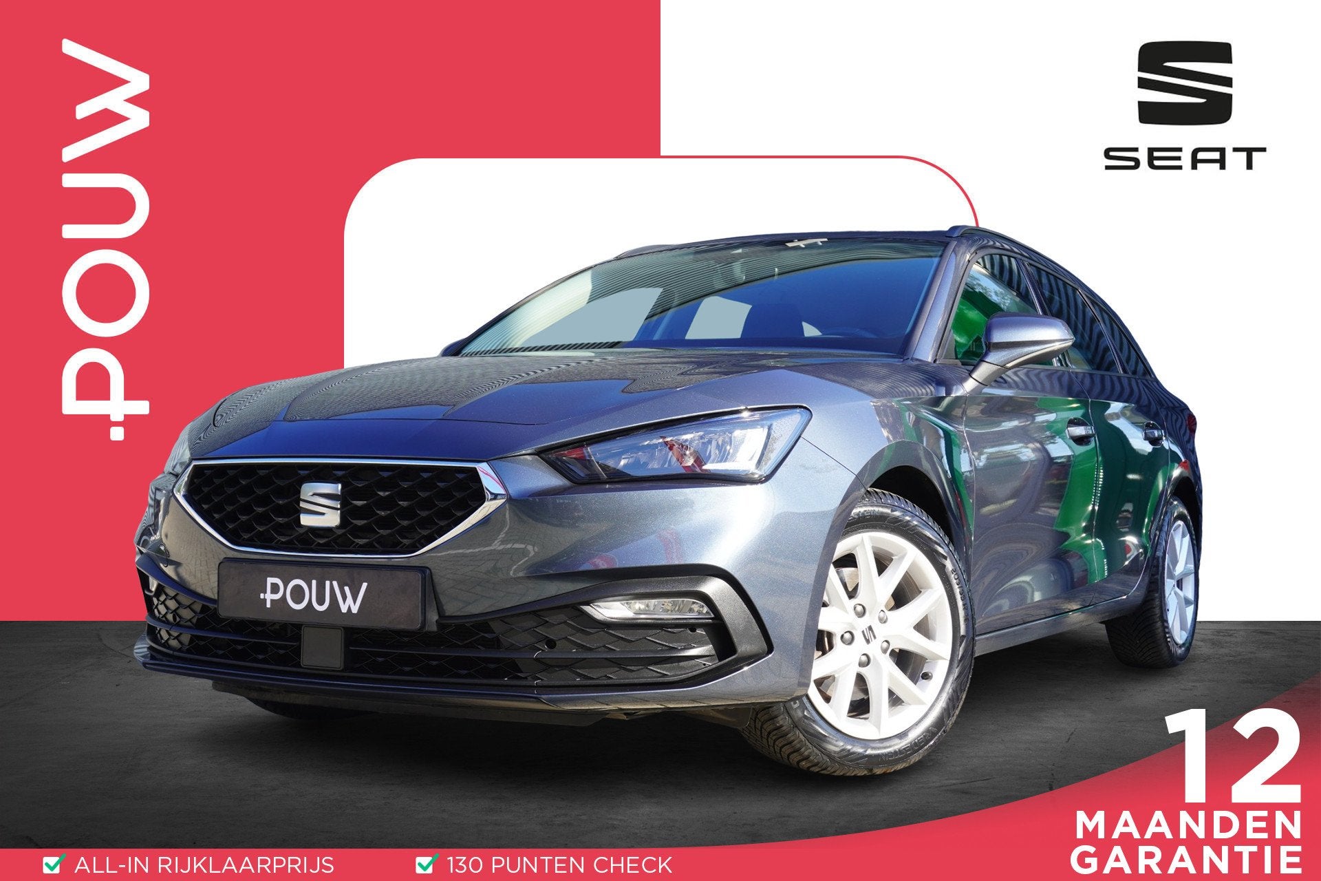 SEAT Leon Sportstourer 1.0 TSI 110pk Style Full Link | Cruis, Auto's, Voorwielaandrijving, 12 maanden, Stof, Gebruikt